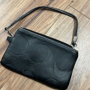 Coach leather wristlet